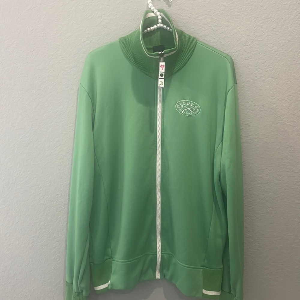 Diesel zip up jacket. Had to reposh, it was too short 29 inches long